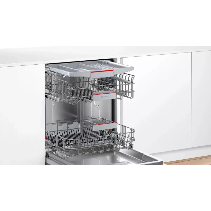 Įmontuojama indaplovė Bosch Serie 4 SMV4EVX00E — 14 komplektų, 60 cm, 6 programų, 44 dB, šilumokaičio džiovinimas