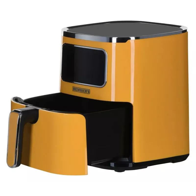 Karšto oro gruzdintuvė HEINRICH'S HFR 8216, 5.0 l talpa, 1450 W, geltona