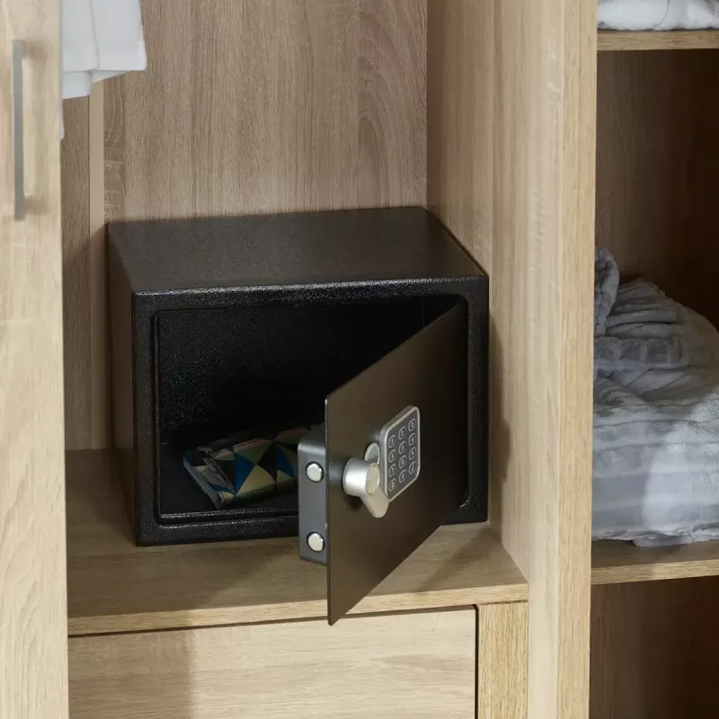 Nešiojamas seifas Yale YSV/200/DB2 juodas, kombinuotas užraktas, 8,6 L