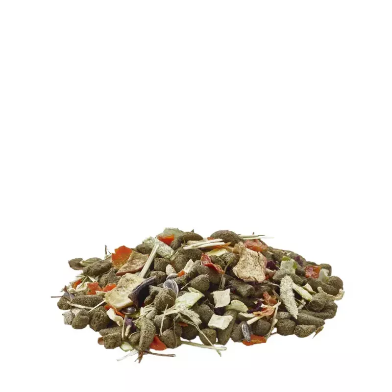 Granuliuotas triušių pašaras VERSELE-LAGA Cuni Nature 2,3 kg — su žolelėmis, 14% baltymų, 15,5% skaidulų, 4,5% riebalų, vitaminas C, be glitimo ir sojos