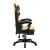 Gaming kėdė huzaro Force 3.7 – ergonominė aukšta nugara, geltona sėdynė, reguliuojami porankiai, aukštis 107,5–116,5 cm