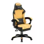 Gaming kėdė huzaro Force 3.7 – ergonominė aukšta nugara, geltona sėdynė, reguliuojami porankiai, aukštis 107,5–116,5 cm