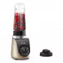 Stalinis blenderis Tefal Blend Up BL190AF0 — 0,85 L indas, 1000 W, 6-peilių Powelix, impulsinis režimas, ledo smulkinimas (permatomas/juodos/smėlio spalvos)
