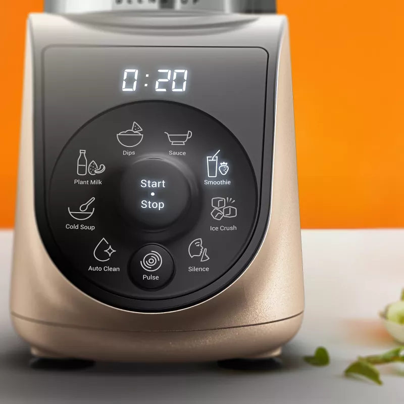Stalinis blenderis Tefal Blend Up BL190AF0 — 0,85 L indas, 1000 W, 6-peilių Powelix, impulsinis režimas, ledo smulkinimas (permatomas/juodos/smėlio spalvos)