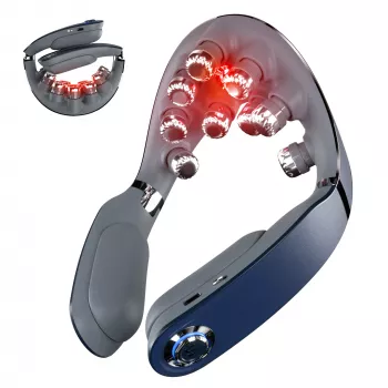 Masažinis prietaisas SKG G7-Pro-Fold Blue – kombinuotas, spaudimo, minkymo ir vibracijos masažas