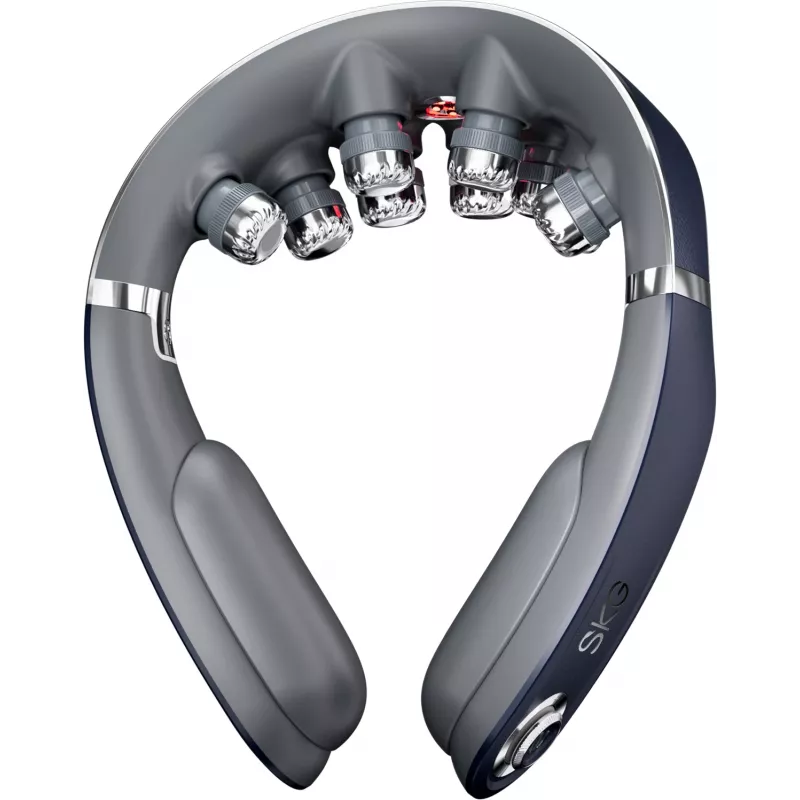 Masažinis prietaisas SKG G7-Pro-Fold Blue – kombinuotas, spaudimo, minkymo ir vibracijos masažas