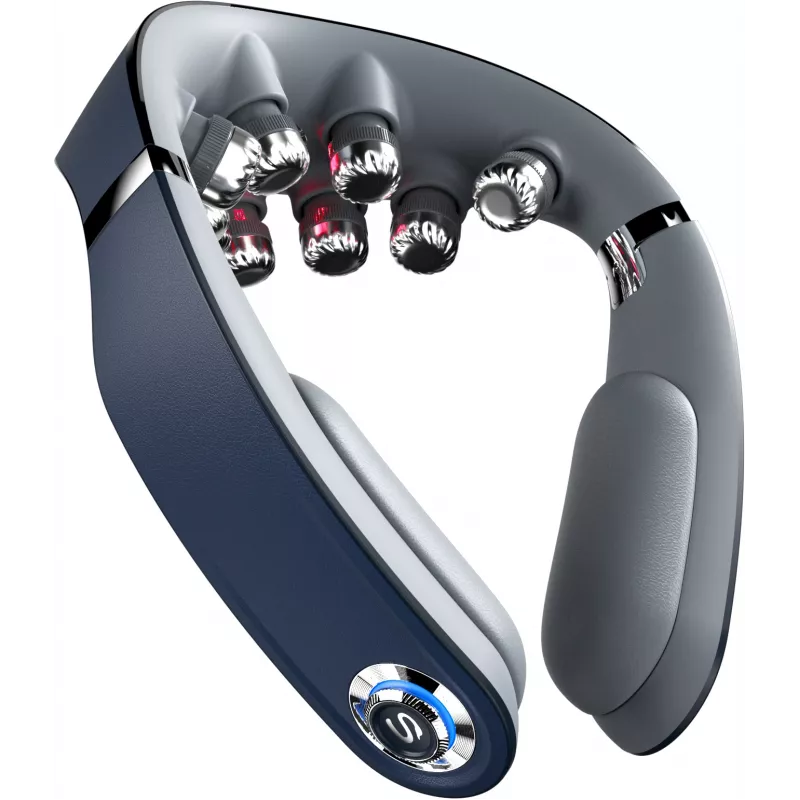 Masažinis prietaisas SKG G7-Pro-Fold Blue – kombinuotas, spaudimo, minkymo ir vibracijos masažas