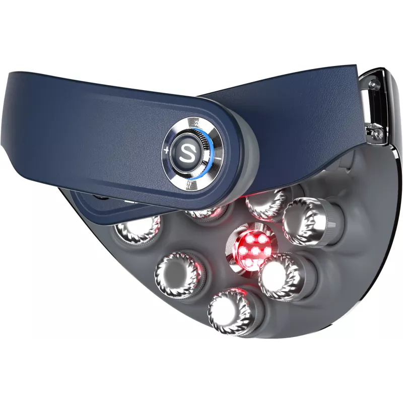 Masažinis prietaisas SKG G7-Pro-Fold Blue – kombinuotas, spaudimo, minkymo ir vibracijos masažas