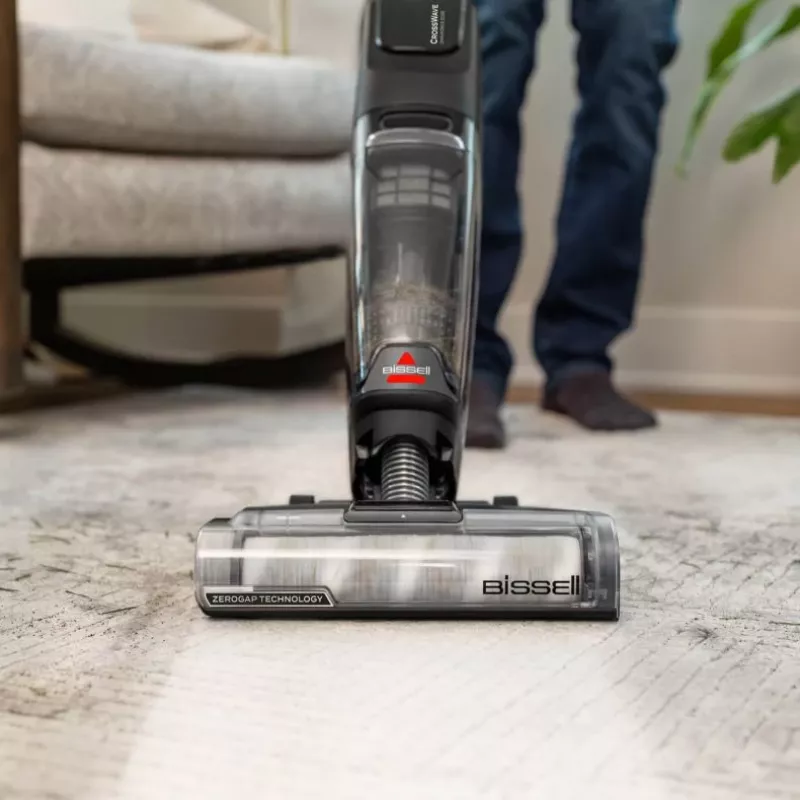 Bissell CrossWave OmniForce Edge Pro vertikalus siurblys su šlapiu ir sausu valymu, be maišelio, 200 W, juodas