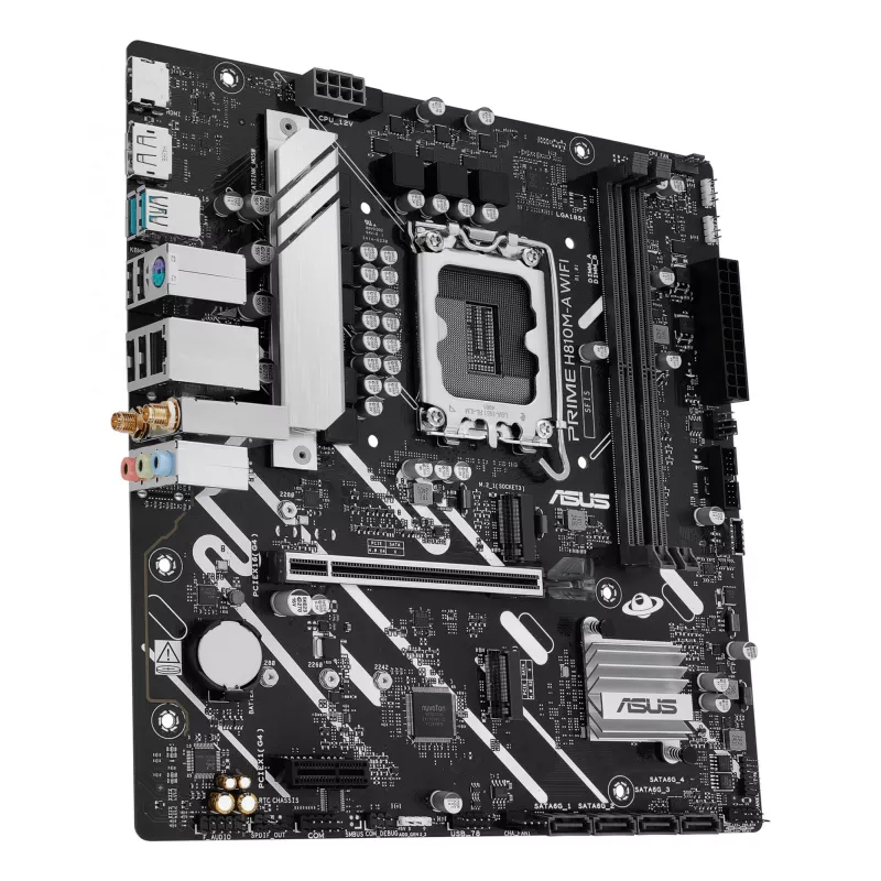 ASUS PRIME H810M-A WIFI pagrindinė plokštė Intel H810 LGA 1851 (Socket V1) micro ATX