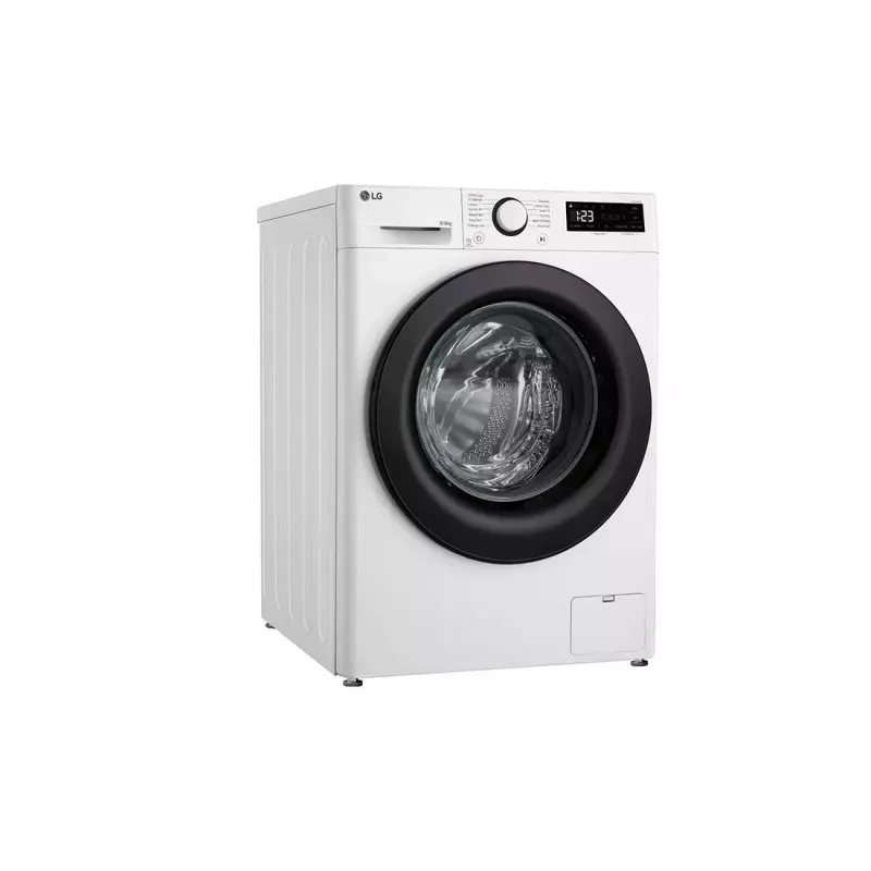 LG F4DR509SBW skalbyklė su džiovinimu, laisvai pastatoma, priekinio pakrovimo, juoda, balta