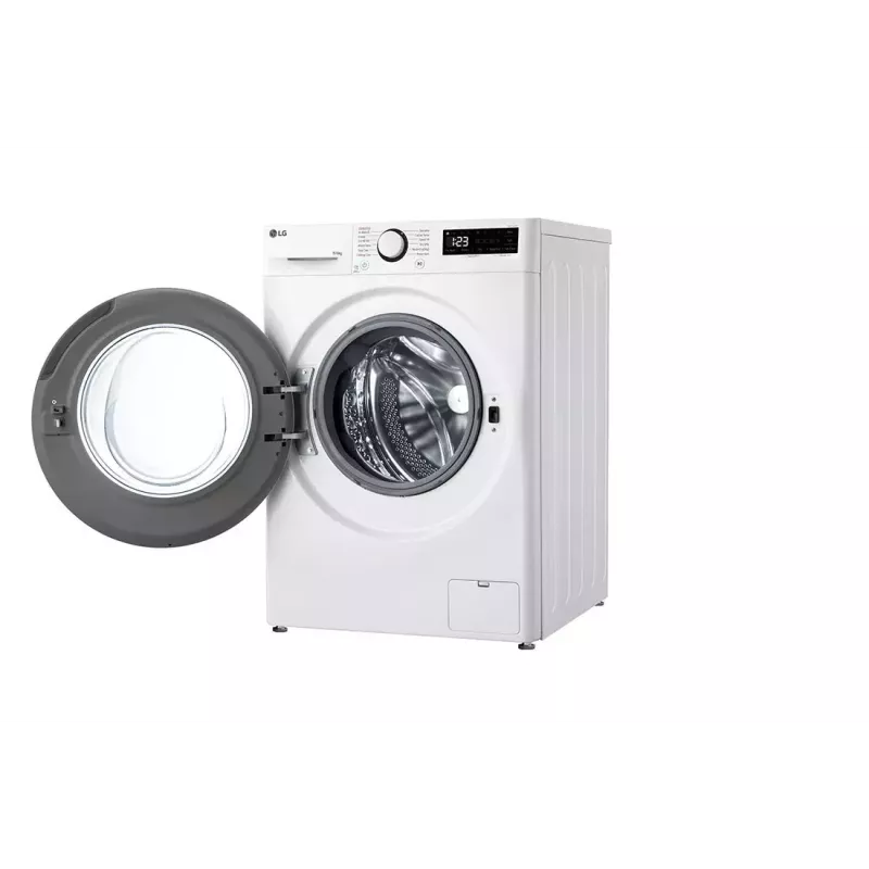 LG F4DR509SBW skalbyklė su džiovinimu, laisvai pastatoma, priekinio pakrovimo, juoda, balta
