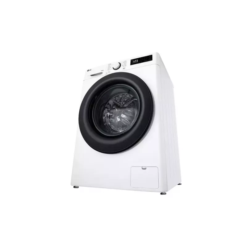 LG F4DR509SBW skalbyklė su džiovinimu, laisvai pastatoma, priekinio pakrovimo, juoda, balta