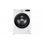 LG F4DR509SBW skalbyklė su džiovinimu, laisvai pastatoma, priekinio pakrovimo, juoda, balta