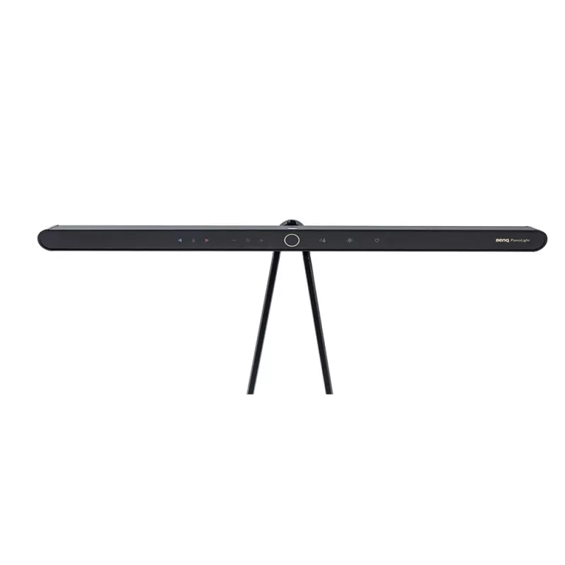 Monitorinė lempa BenQ PianoLight R Juoda — 1070 lm, USB maitinimas, 120×367×628 mm