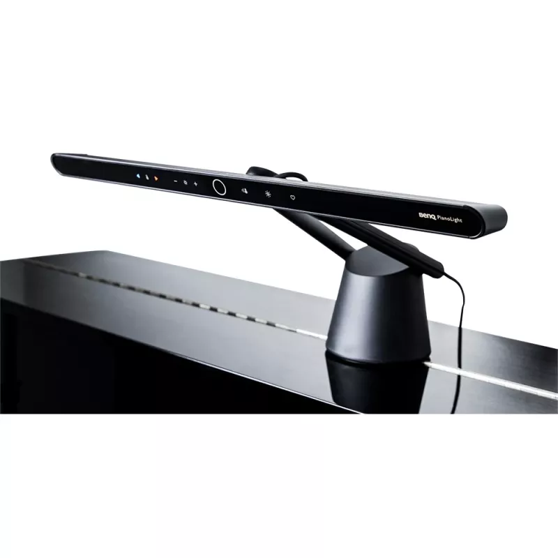 Monitorinė lempa BenQ PianoLight R Juoda — 1070 lm, USB maitinimas, 120×367×628 mm