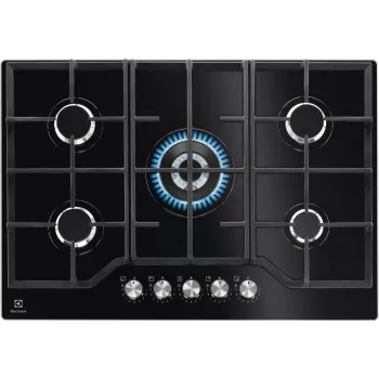 Electrolux KGG75362K Juoda Įmontuojama 75 cm Dujinė 5 zonų