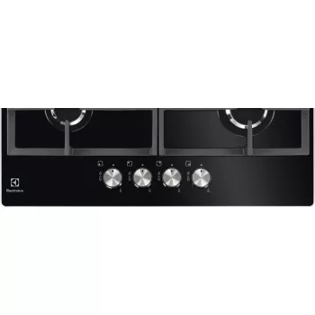 Electrolux KGG6426K juoda įmontuojama dujinė kaitlentė 56 cm 4 zonos
