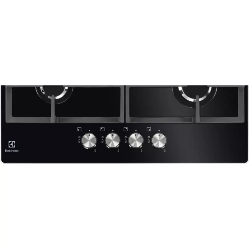 Electrolux KGG6426K juoda įmontuojama dujinė kaitlentė 56 cm 4 zonos