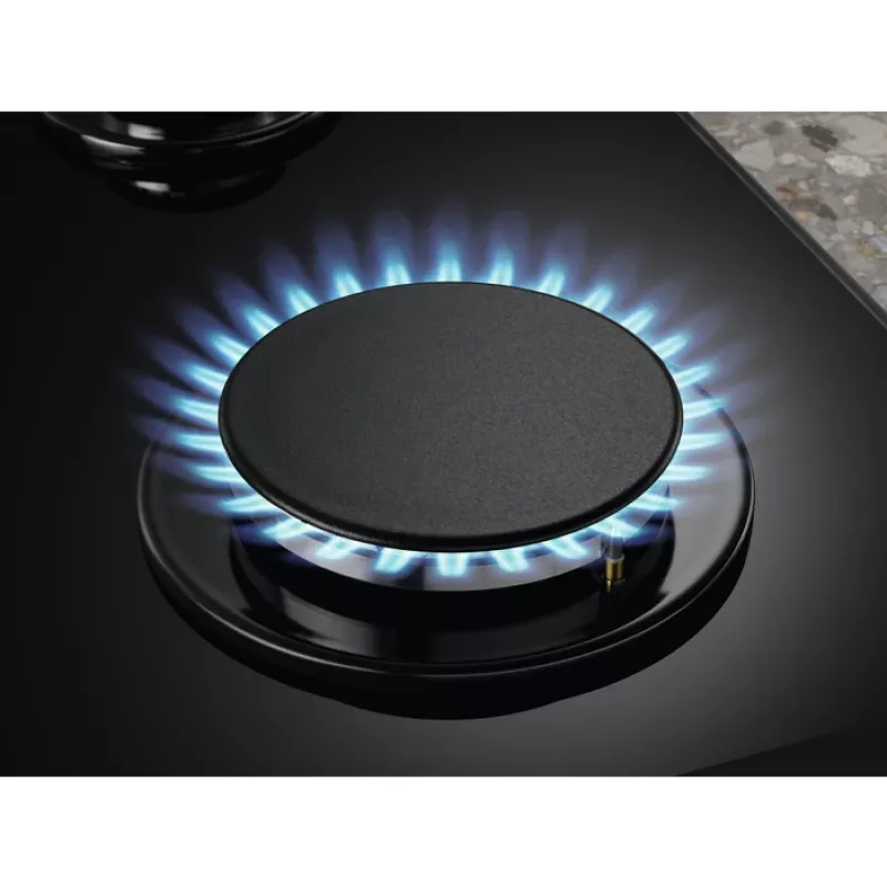 Electrolux KGG6426K juoda įmontuojama dujinė kaitlentė 56 cm 4 zonos