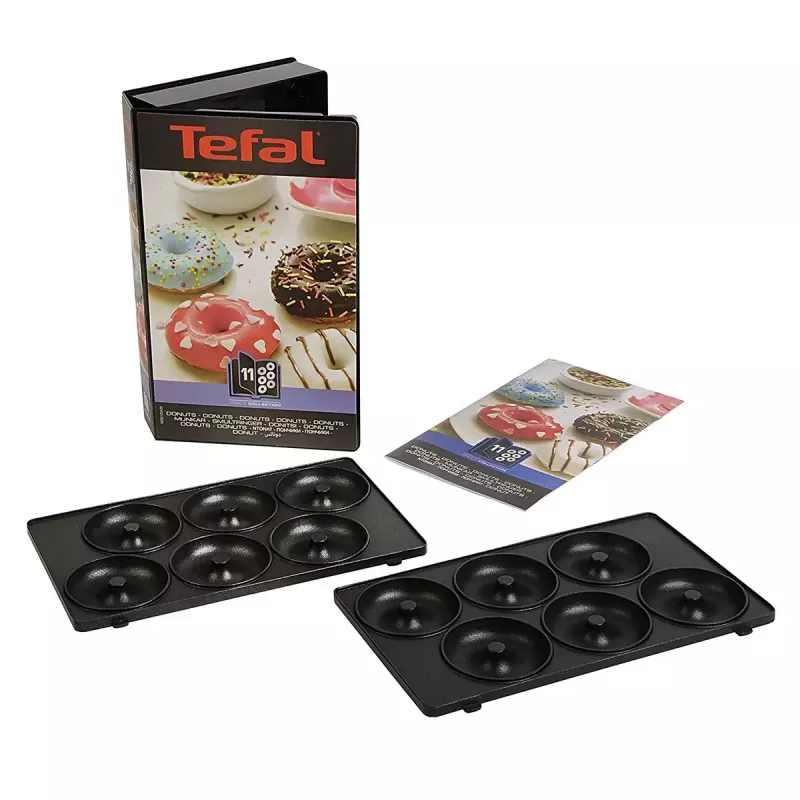 Tefal XA801112 spurgų gaminimo plokštės, juodos
