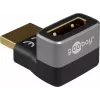 Goobay 72009 vaizdo kabelio adapteris HDMI A tipo standartinis juodas sidabrinis