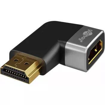 Goobay 72012 HDMI adapteris, tipas A, vyriškas, juodas/sidabrinis