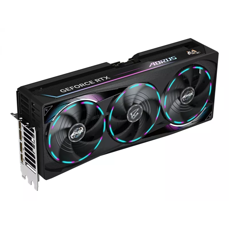 GIGABYTE AORUS GeForce RTX 5090 MASTER 32G vaizdo plokštė - 32GB GDDR7, 512bit, PCI-E 5.0, 2655MHz, 3x DP 2.1a, 1x HDMI 2.1b, GV-N5090AORUS M-32GD