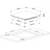 Beko HII 64400 MT kaitlentė juoda įmontuojama 60 cm indukcinė 4 zonos