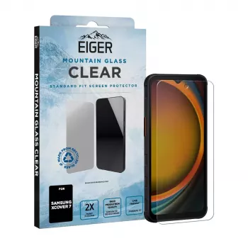 Apsauginis stiklas EIGER EGSP00958 Samsung Galaxy Xcover7 Grūdintas stiklas Atsparus kritimui Atsparus įbrėžimams Smūgiams atsparus