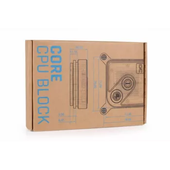 Vandens blokas Alphacool Core 1 Aurora Brass Copper Nickel Transparent White 72mm