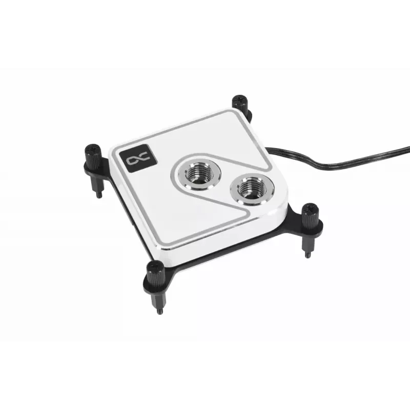Vandens blokas Alphacool Core 1 Aurora Brass Copper Nickel Transparent White 72mm