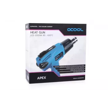 Šilumos pistoletas Alphacool 10178 650 °C 2000 W Juodas Mėlynas