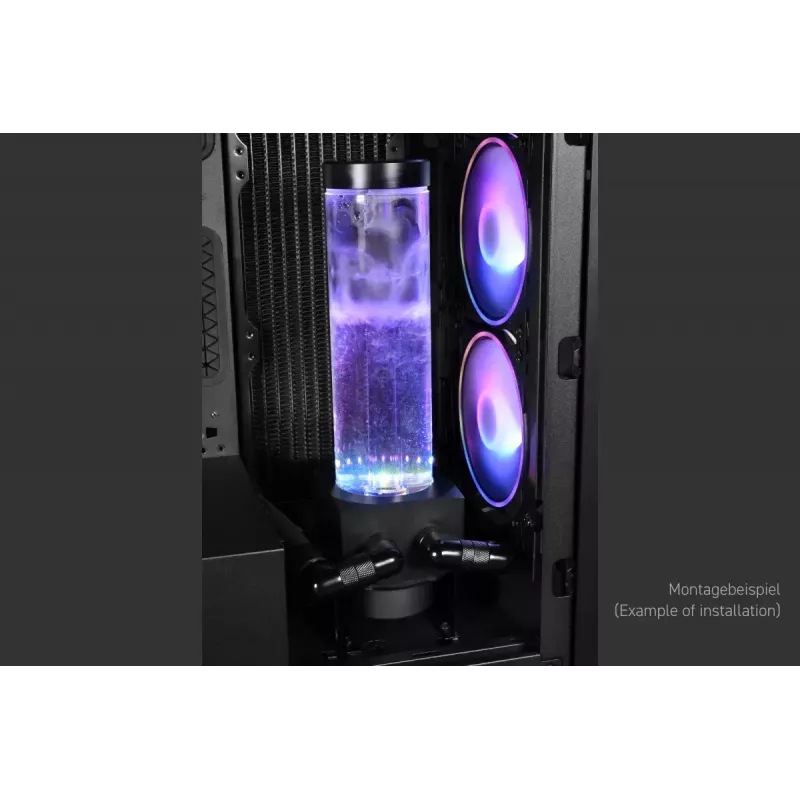 Rezervuaras Alphacool 15394 Akrilinis Juodas Skaidrus 7,65 cm 25,1 cm