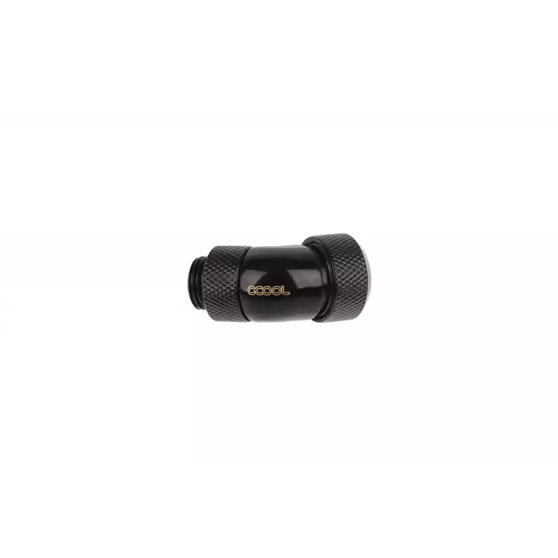 Alphacool Eiszapfen 17407 45 laipsnių pasukama kieto vamzdelio jungtis, G1/4 išorinis sriegis į 13 mm išorinį skersmenį, juoda