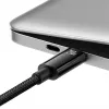 USB-C į USB-C laidas Baseus Tungsten Gold 240W 3m (juodas)