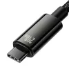 USB-C į USB-C laidas Baseus Tungsten Gold 240W 3m (juodas)
