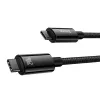 USB-C į USB-C laidas Baseus Tungsten Gold 240W 3m (juodas)