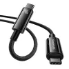 USB-C į USB-C laidas Baseus Tungsten Gold 240W 3m (juodas)