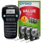 DYMO LabelManager 160 etikečių spausdintuvas su 3 D1 juostos ritinėliais | Nešiojamas etikečių spausdintuvas | QWERTY klaviatūra | Biurui ir namams