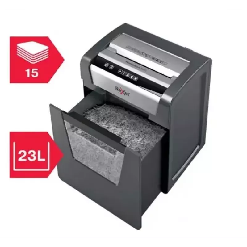 Rexel Momentum X415 popieriaus smulkintuvas, skersinis pjovimas, P4