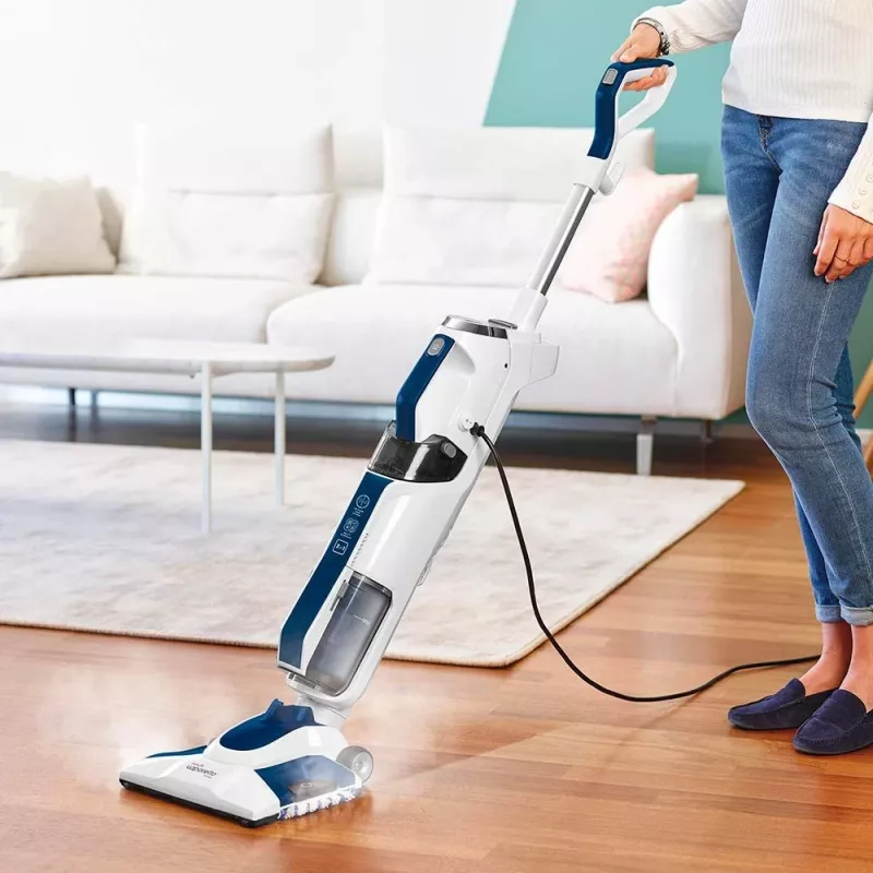 Polti Vaporetto 3 Clean vertikalus dulkių siurblys AC šlapiam ir sausam valymui, be maišelio, 0,5 l, 1700 W, mėlynas, baltas