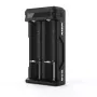 Baterijų įkroviklis XTAR SC2 Li-ion 18650 USB-C 2 lizdai, USB-C maitinimas, LED indikatoriai, juodas