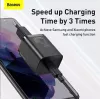 Baseus Super Si Quick Charger 1C TZCCSUP-L01 sieninis įkroviklis, 25W, USB-C PD, su 1 m USB-C kabeliu, juodas