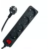 Microconnect MC-GRU0045BS ilgintuvas 5 m 4 kištukiniai lizdai Juoda