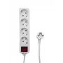 MicroConnect MC-GRU0045WS ilginimo laidas 5 m 4 Schuko lizdai Baltas