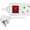 Microconnect GRU0035WS ilginimo laidas 5 m 3 kištukiniai lizdai Baltas