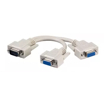 Microconnect MONG2H VGA kabelis 0,3 m VGA (D-Sub) 2 x VGA (D-Sub) Pilka