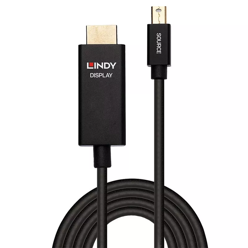 Lindy 3m aktyvus Mini DisplayPort į HDMI laidas su HDR
