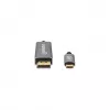 Manhattan USB-C į DisplayPort 1.4 laidas, 8K@60Hz, 3m, Vyriškas į Vyrišką, Ne dvikryptis, Juodas, Trejų metų garantija